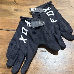 Fox Black Riding Gloves